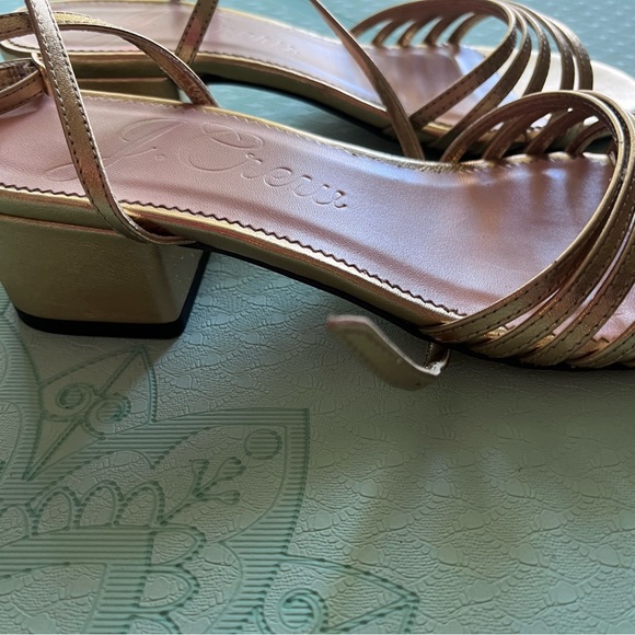 JCrew gold sandals - dress shoes - Picture 5 of 5